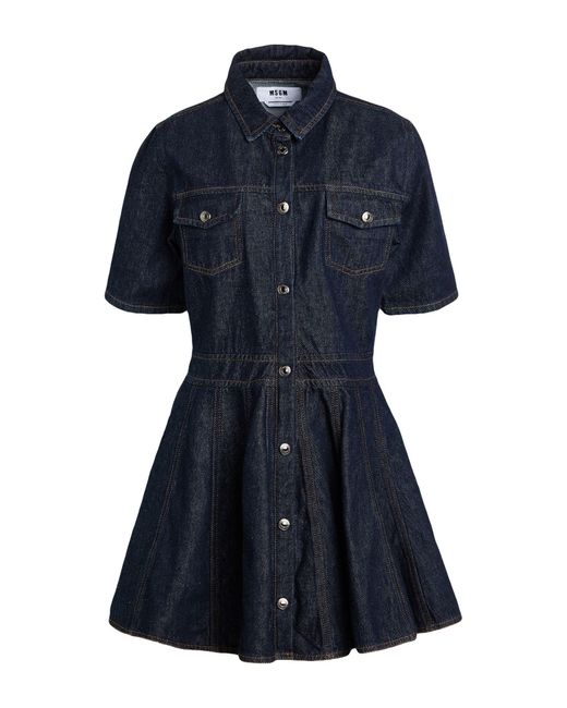 MSGM Blue Mini Dress