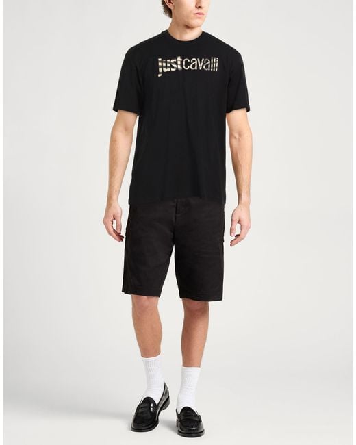Just Cavalli Black T-Shirt for men