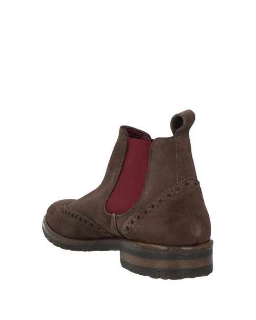 Antica Cuoieria Brown Dark Ankle Boots Leather for men