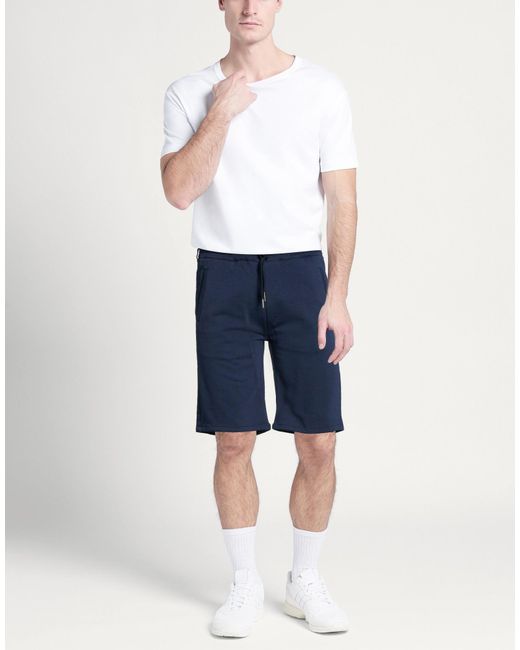 Bikkembergs Blue Shorts & Bermuda Shorts Cotton, Elastane for men
