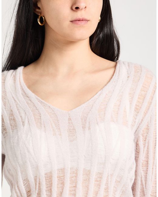 Alpha Studio White Sweater