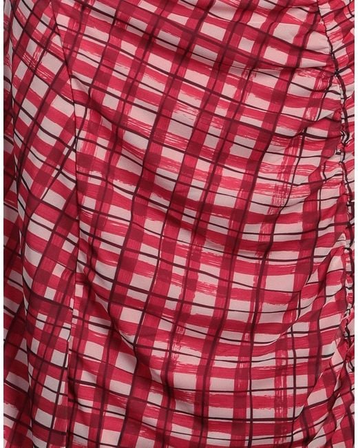 High Red Maxi Dress Polyester, Elastane