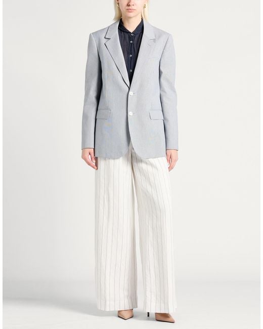 Céline Gray Blazer Polyester, Cotton