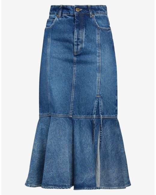 Pinko Blue Denim Skirt