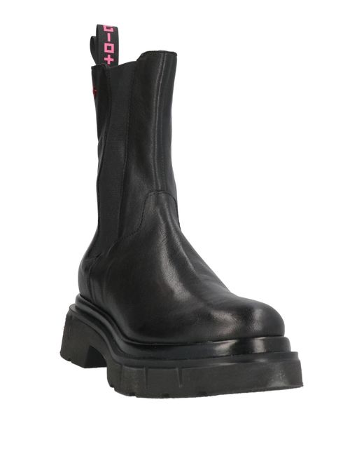 GIO+ Black Ankle Boots Leather