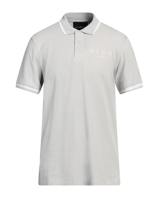John Richmond White Polo Shirt Cotton for men