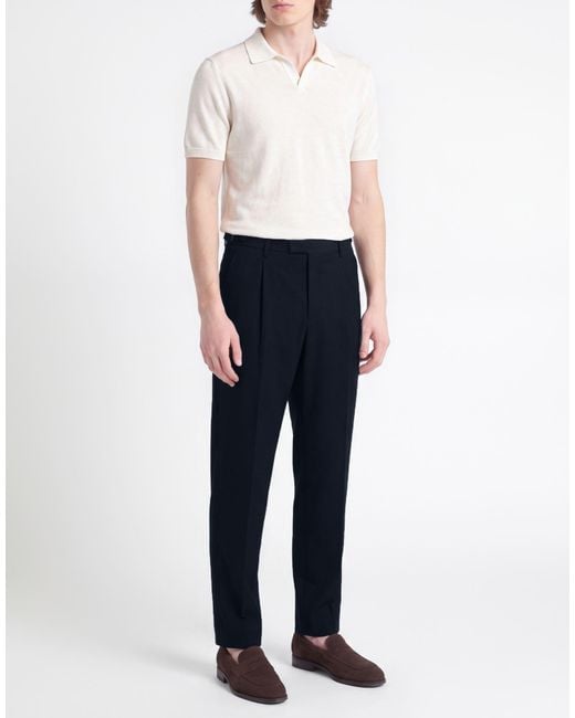 Barena Blue Pants Wool, Elastane for men