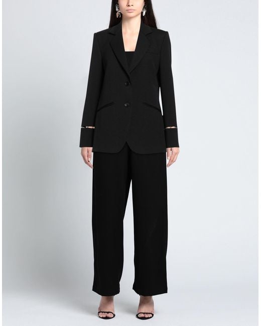Del Core Black Blazer Virgin Wool