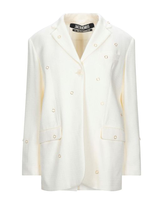 Jacquemus White Blazer Viscose