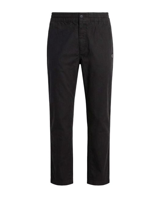 Calvin Klein Black Pants Cotton, Polyamide for men