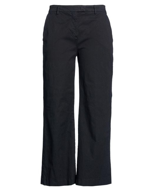 Via Masini 80 Blue Pants Cotton, Elastomultiester, Elastane