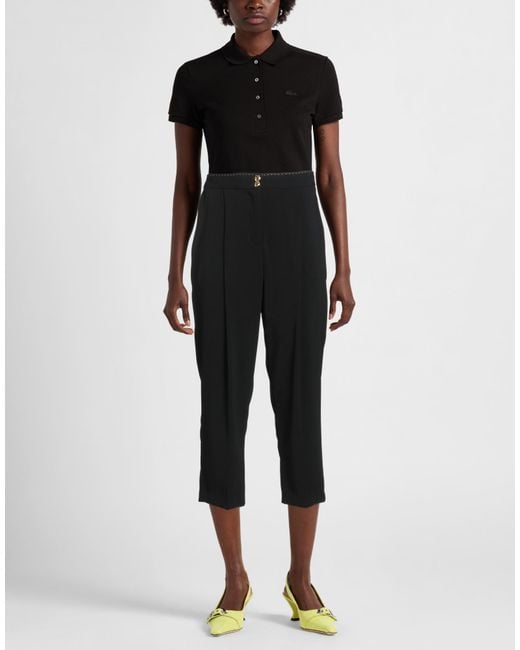 Elisabetta Franchi Black Pants Polyester, Elastane
