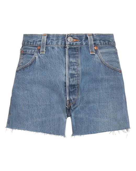 RE/DONE with LEVI'S Blue Denim Shorts