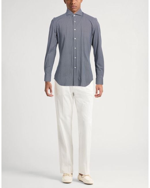Xacus Blue Shirt Polyamide, Elastane for men