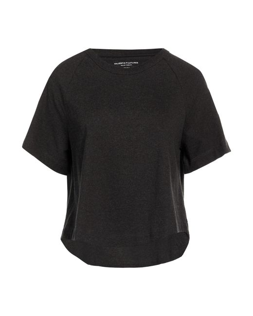 Majestic Filatures Black Charcoal T-Shirt Organic Cotton