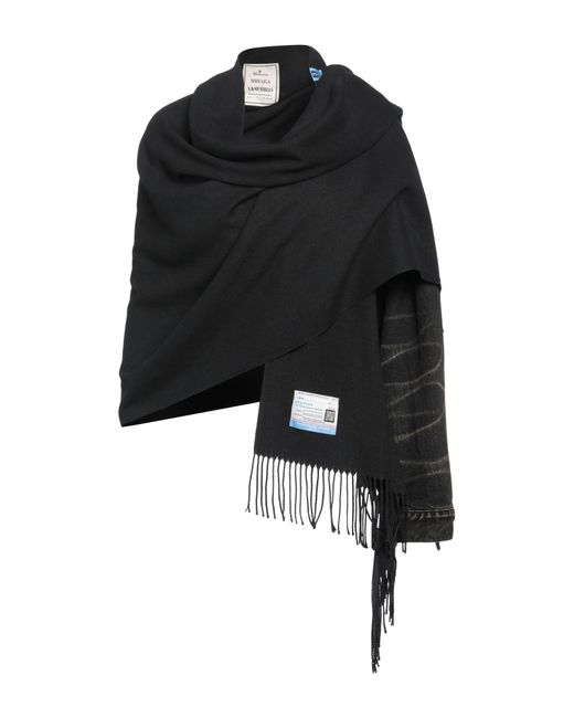 Maison Mihara Yasuhiro Black Cape Cotton, Wool