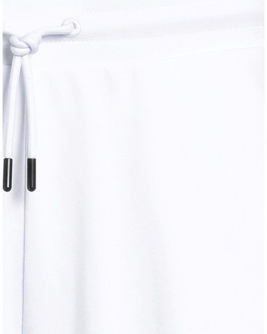 EA7 White Shorts & Bermuda Shorts Cotton, Polyester, Elastane, Polyamide for men