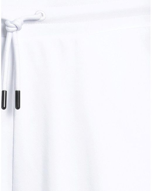 EA7 White Shorts & Bermuda Shorts Cotton, Polyester, Elastane, Polyamide for men