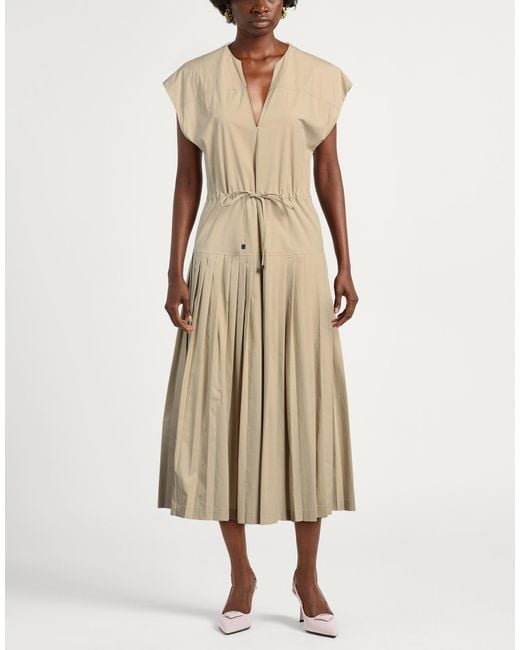 Drumohr Natural Midi Dress Cotton, Elastane