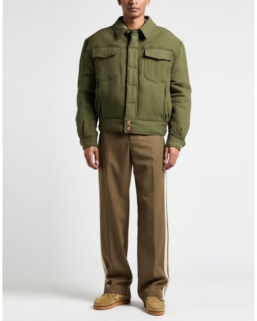 Moschino Green Couture Jacket Cotton for men