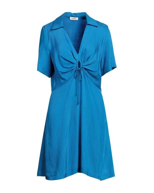 Sandro Blue Mini-Kleid