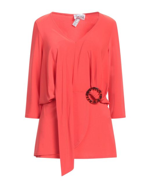 Joseph Ribkoff Red Top Polyester, Elastane