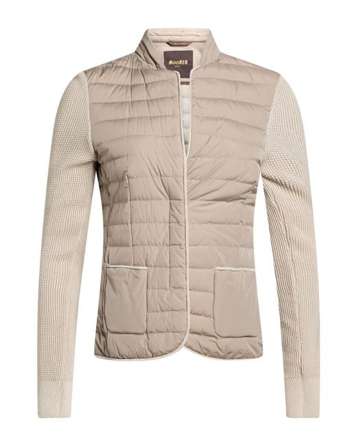 Moorer Natural Taupe Jacket Polyamide, Polyester, Elastane