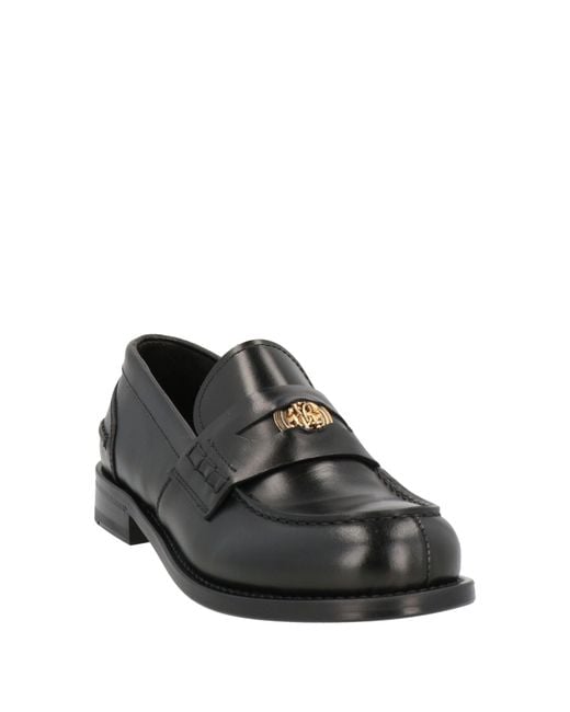 Roberto Cavalli Black Loafers Leather