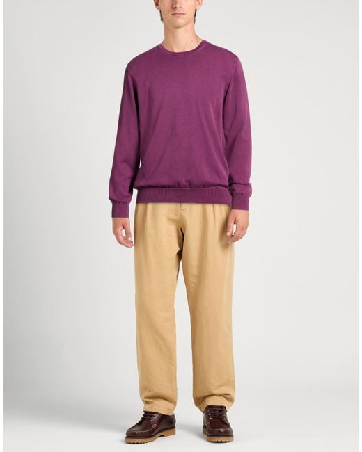 Alpha Studio Purple Sweaters for men