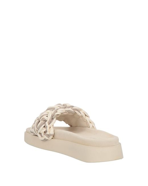 Inuikii White Sandals Textile Fibers