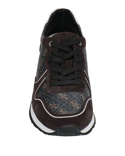 Guess Black Sneakers Leather, Synthetisches Material for men