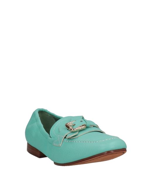 Paola D'arcano Green Loafers