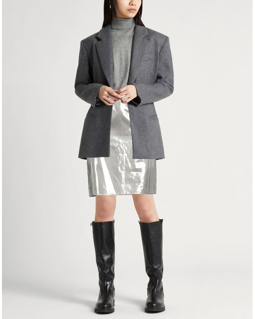 Aspesi White Mini Skirt Polyester