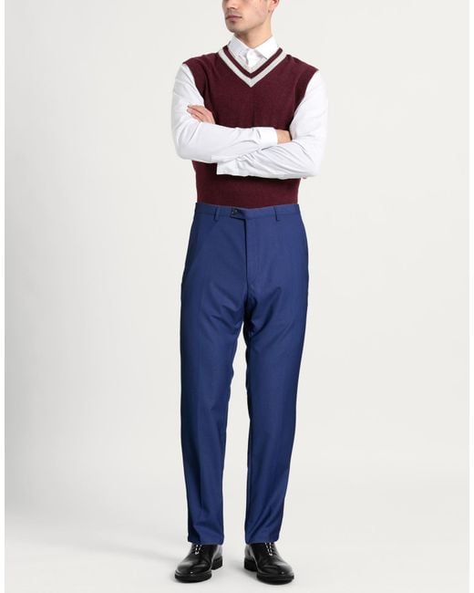 DIGEL Blue Pants Polyester, Viscose, Elastane for men