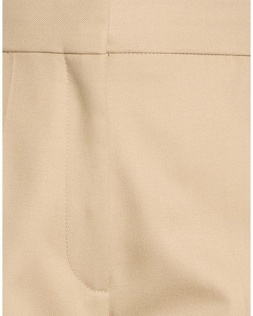 Sandro Natural Pants Linen, Polyester