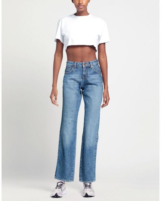 7 For All Mankind Blue Jeans Cotton, Elastane