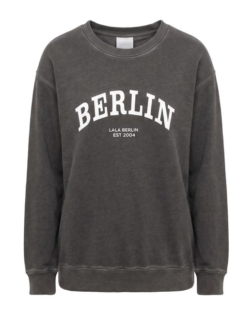 Lala Berlin Gray Sweatshirt Cotton
