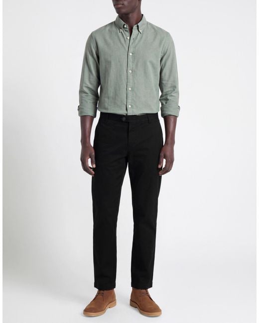 Roy Rogers Black Pants Cotton, Elastane for men
