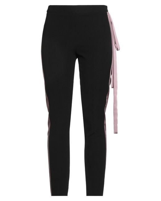 DOUBLE C Black Pants Polyester, Elastane