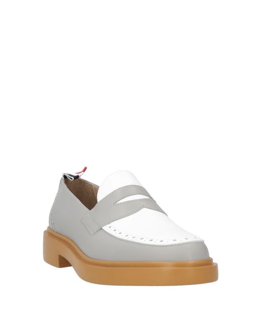 Thom Browne White Loafers