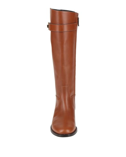 Tory Burch Brown Tan Boot Leather