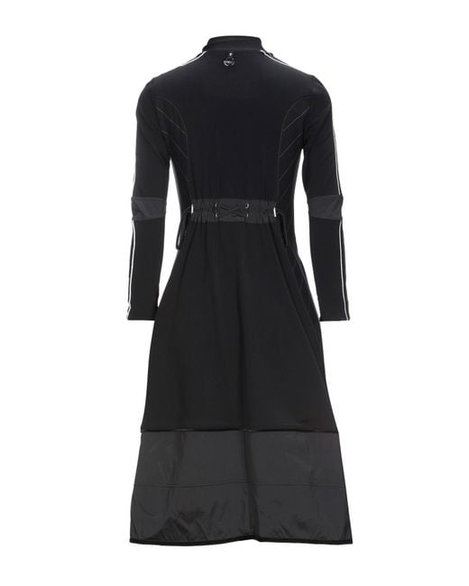 High Black Midi Dress Nylon, Elastane, Polyester