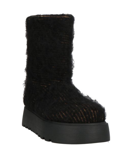 Casadei Black Ankle Boots Leather, Synthetisches Material