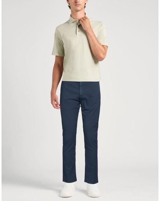 Dondup Blue Pants Cotton, Polyester, Elastane for men