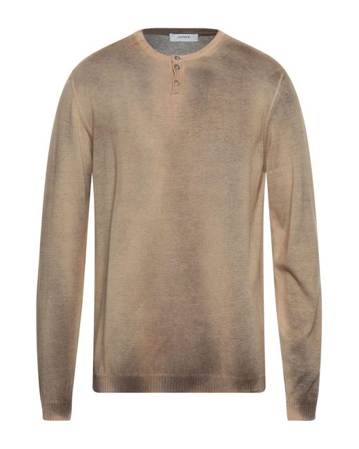 Alpha Studio Brown Sweater for men