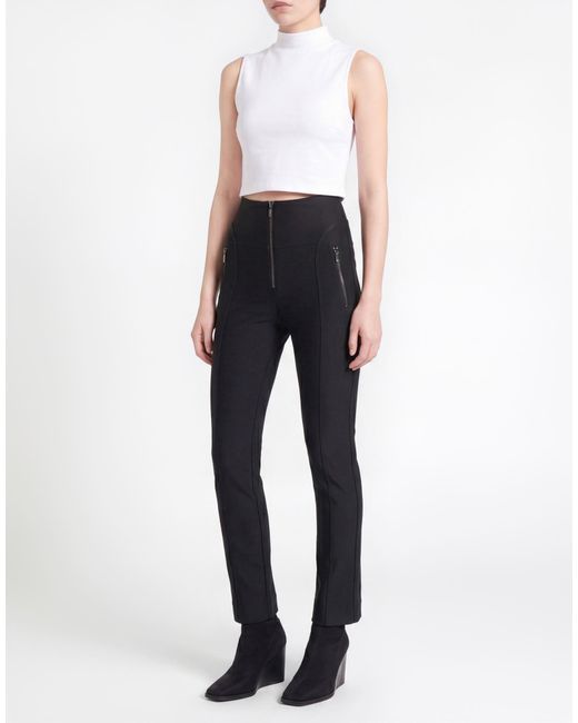 High Black Tech Pants Nylon, Elastane