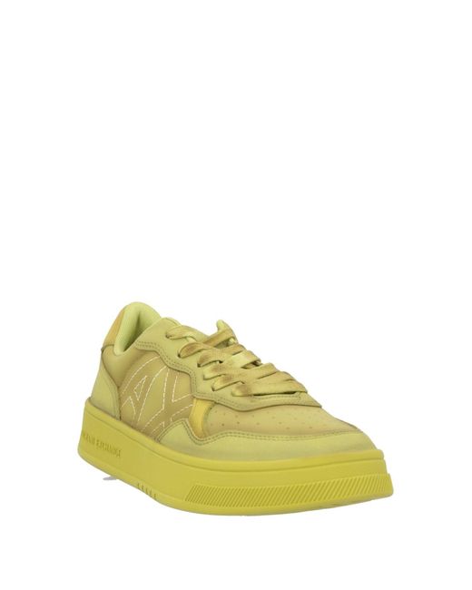 ARMANI EXCHANGE Men's Yellow Sneakers