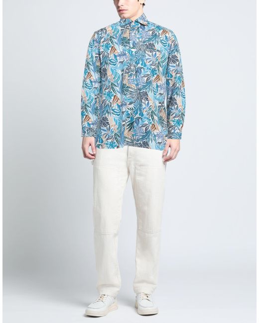 Camisa Guglielminotti de hombre de color Blue