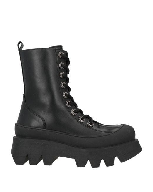 Tosca Blu Black Ankle Boots Leather