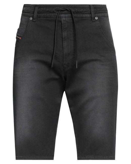 DIESEL Gray Denim Shorts for men